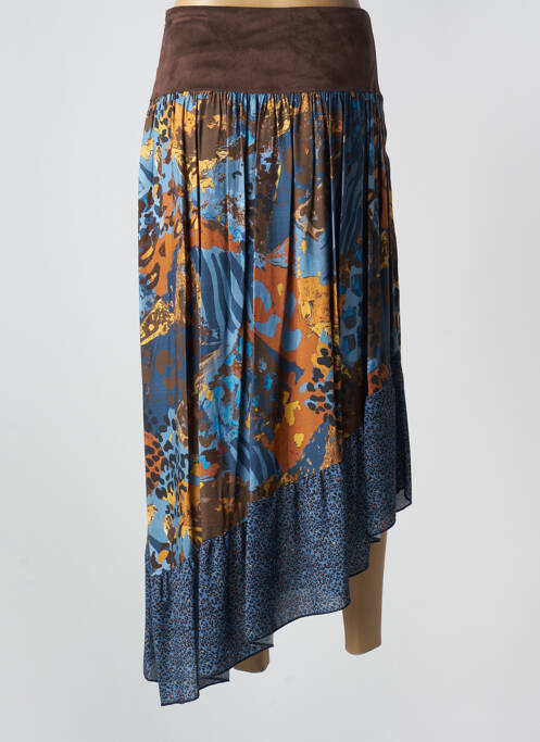 Jupe longue bleu PAUL BRIAL pour femme