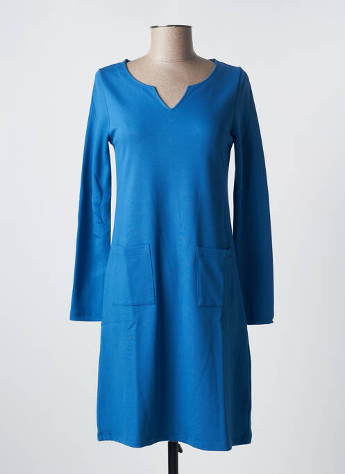 Robe mi-longue bleu MALOKA pour femme