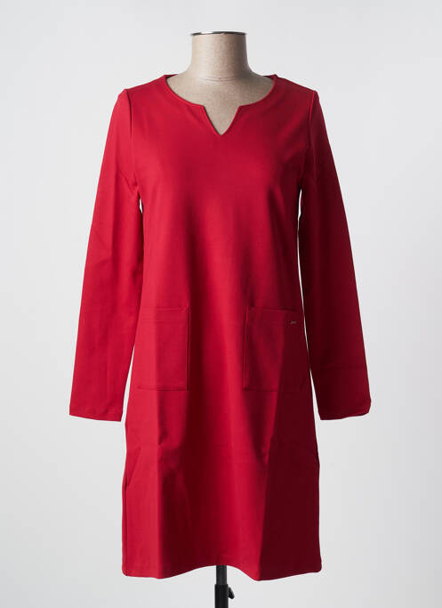 Robe mi-longue rouge MALOKA pour femme