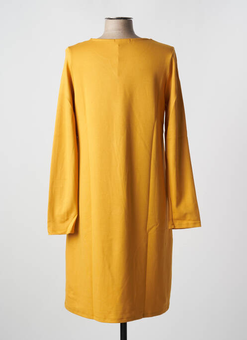 Robe mi-longue orange MALOKA pour femme