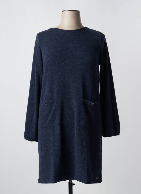 Robe mi-longue bleu MALOKA pour femme