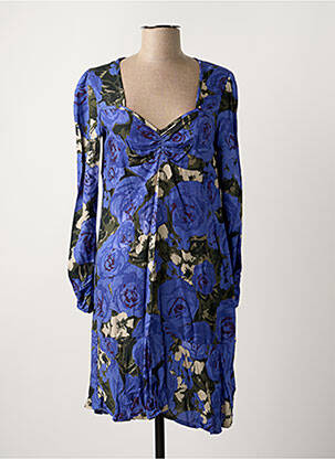 Robe mi-longue bleu PAUL BRIAL femme