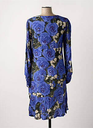 Robe mi-longue bleu PAUL BRIAL femme