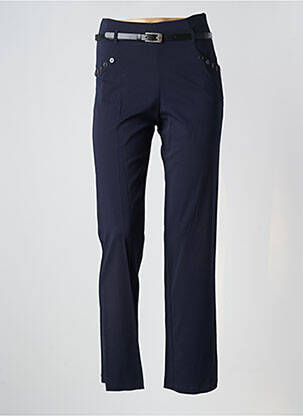 Pantalon droit bleu PAUL BRIAL femme