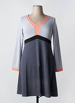 Robe mi-longue gris PAUL BRIAL femme
