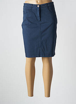 Jupe mi-longue bleu PAUL BRIAL femme