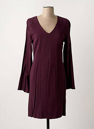 Robe mi-longue violet PAUL BRIAL femme