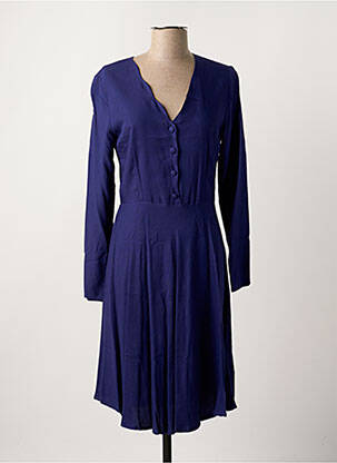 Robe mi-longue violet PAUL BRIAL femme