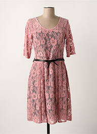 Robe mi-longue rose PAUL BRIAL femme