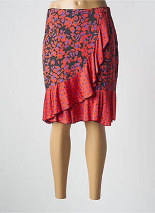 Jupe mi-longue rouge PAUL BRIAL femme