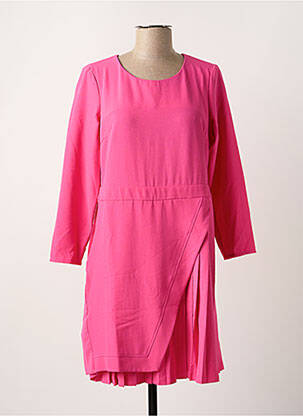 Robe mi-longue rose PAUL BRIAL femme