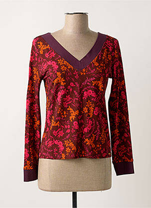 T-shirt violet PAUL BRIAL femme