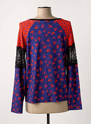 Gilet manches longues bleu PAUL BRIAL femme