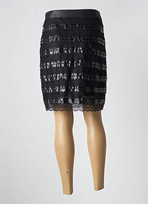 Jupe mi-longue noir PAUL BRIAL femme