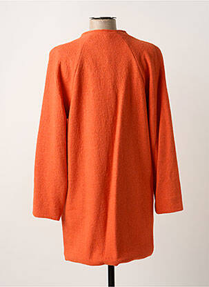 Manteau long orange PAUL BRIAL femme