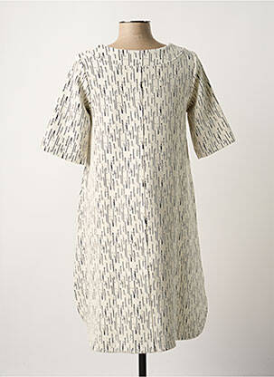 Robe mi-longue blanc G!OZE femme