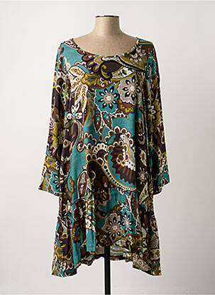 Robe mi-longue vert G!OZE femme