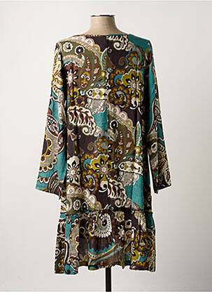 Robe mi-longue vert G!OZE femme