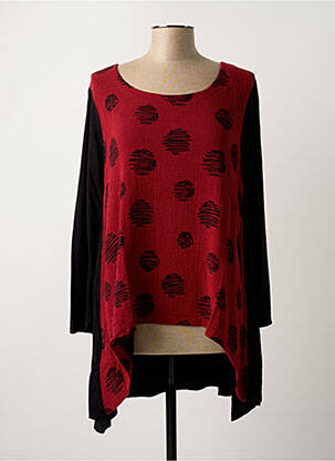 Tunique manches longues rouge G!OZE femme
