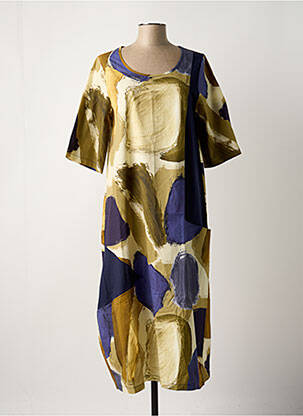 Robe mi-longue bleu G!OZE femme