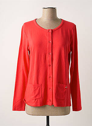 Gilet manches longues rouge PAUL BRIAL femme