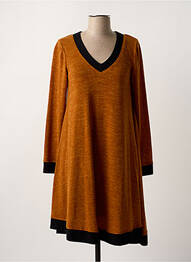 Robe mi-longue orange PAUL BRIAL femme