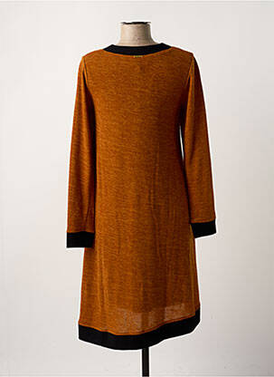 Robe mi-longue orange PAUL BRIAL femme