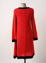 Robe mi-longue rouge PAUL BRIAL pour femme seconde vue