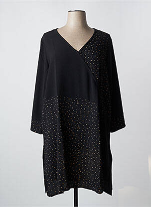 Robe mi-longue noir G!OZE femme