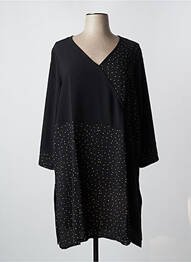 Robe mi-longue noir G!OZE femme