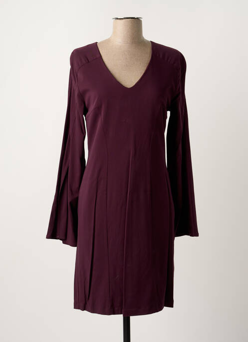 Robe mi-longue violet PAUL BRIAL pour femme