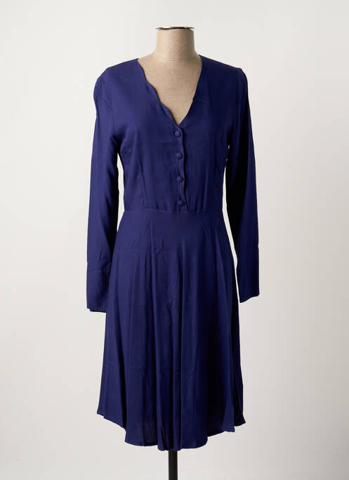 Robe mi-longue violet PAUL BRIAL pour femme