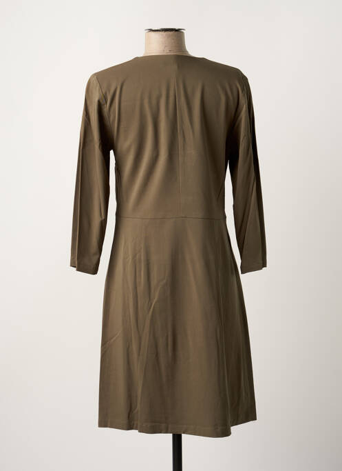 Robe mi-longue kaki PAUL BRIAL pour femme