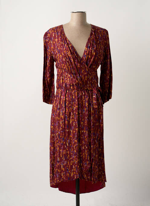 Robe mi-longue violet PAUL BRIAL pour femme