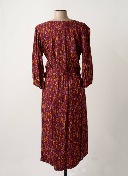 Robe mi-longue violet PAUL BRIAL pour femme