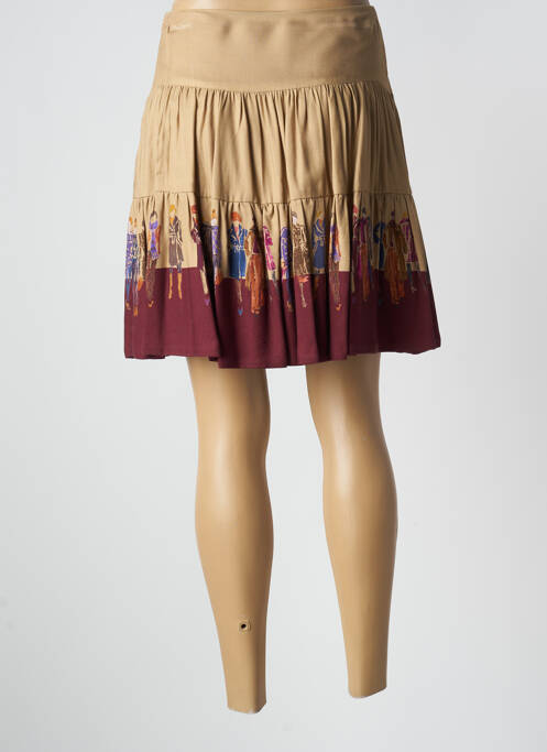 Jupe mi-longue beige PAUL BRIAL pour femme