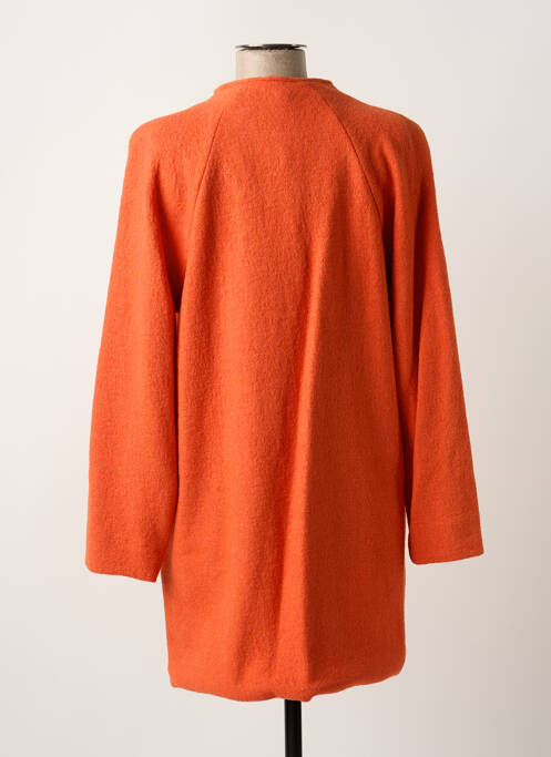 Manteau long orange PAUL BRIAL pour femme