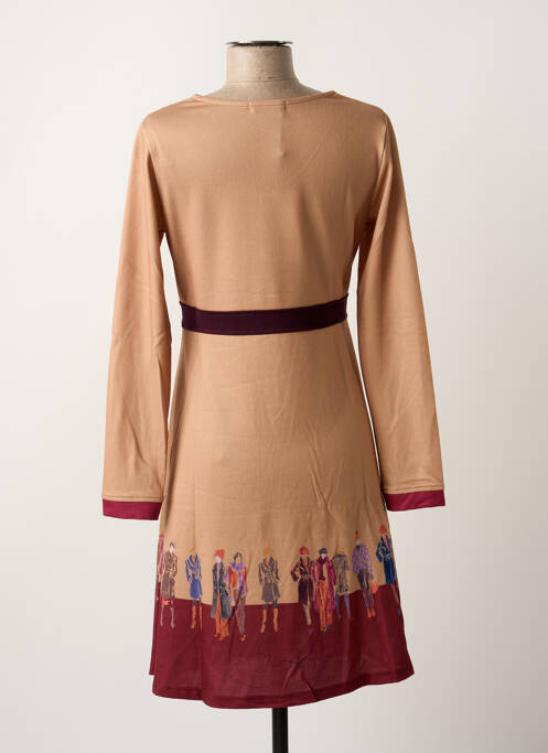 Robe mi-longue beige PAUL BRIAL pour femme