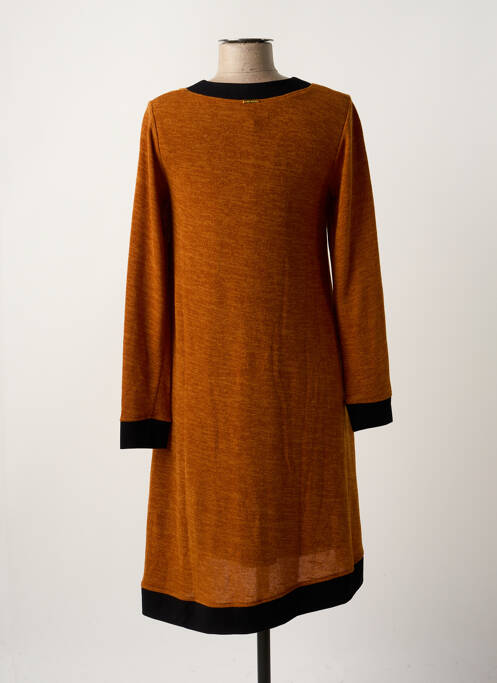 Robe mi-longue orange PAUL BRIAL pour femme