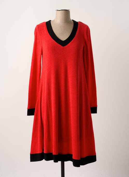 Robe mi-longue rouge PAUL BRIAL pour femme