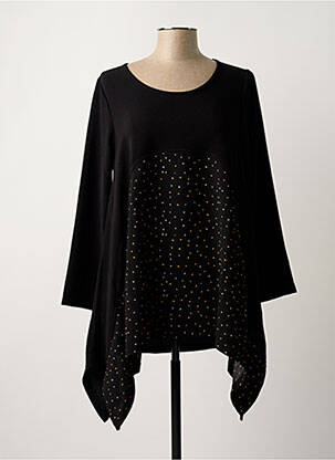 Tunique manches longues noir G!OZE femme