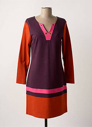Robe mi-longue violet PAUL BRIAL femme