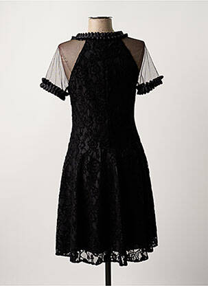 Robe mi-longue noir PAUL BRIAL femme