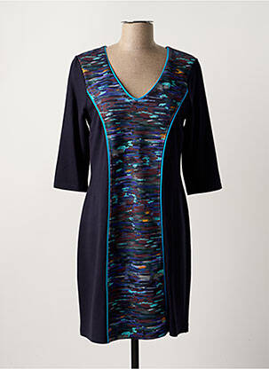 Robe mi-longue bleu PAUL BRIAL femme