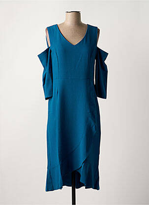 Robe mi-longue bleu PAUL BRIAL femme