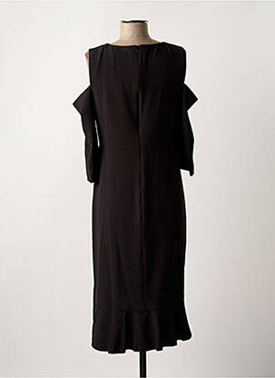 Robe mi-longue noir PAUL BRIAL femme