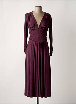 Robe longue violet PAUL BRIAL femme