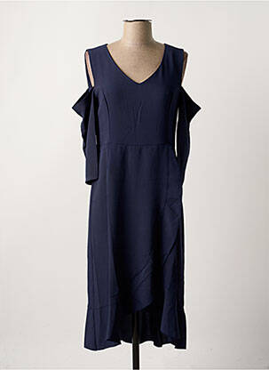 Robe mi-longue bleu PAUL BRIAL femme