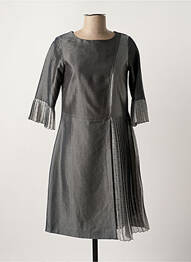 Robe mi-longue gris PAUL BRIAL femme