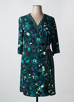 Robe mi-longue vert PAUL BRIAL femme